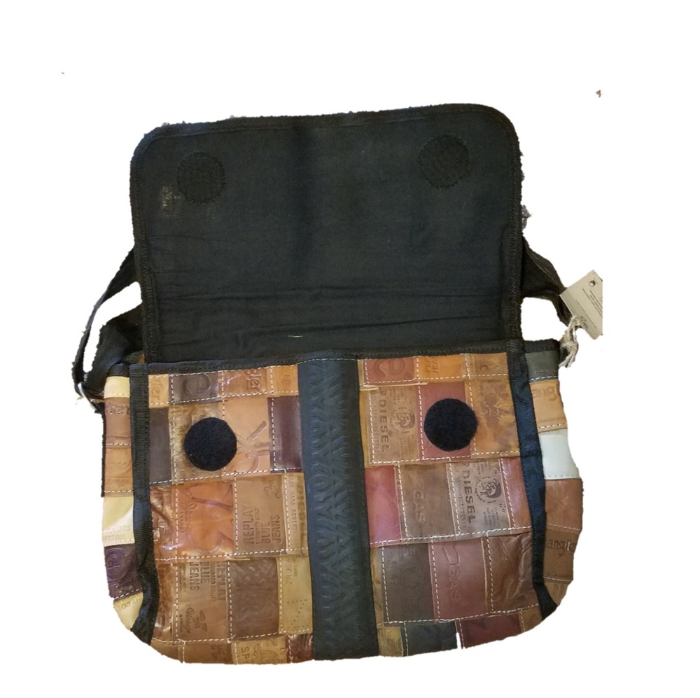 ♻️Recycled♻️ Unisex Jean Tab Messenger Bag